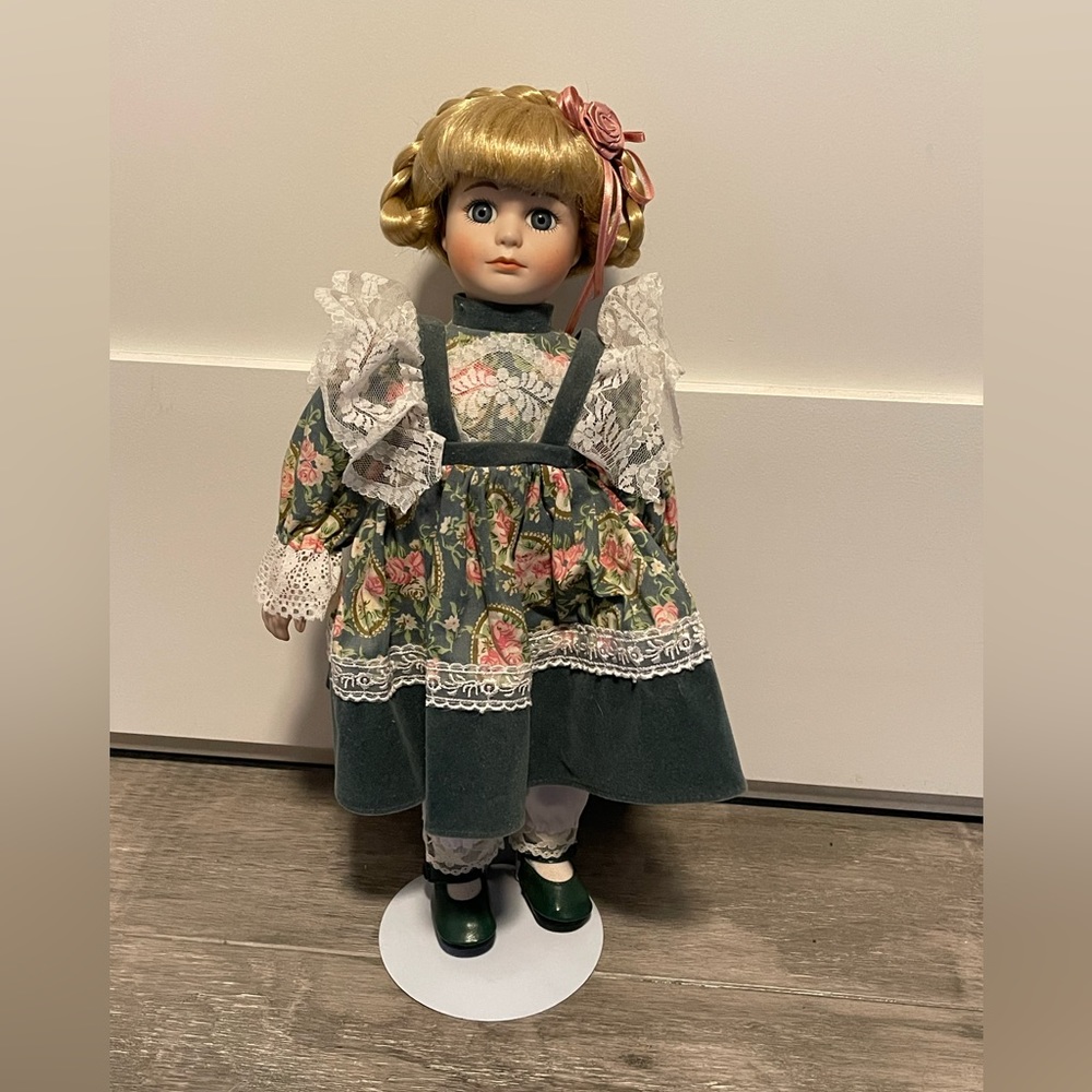 Vintage Doll with Stand